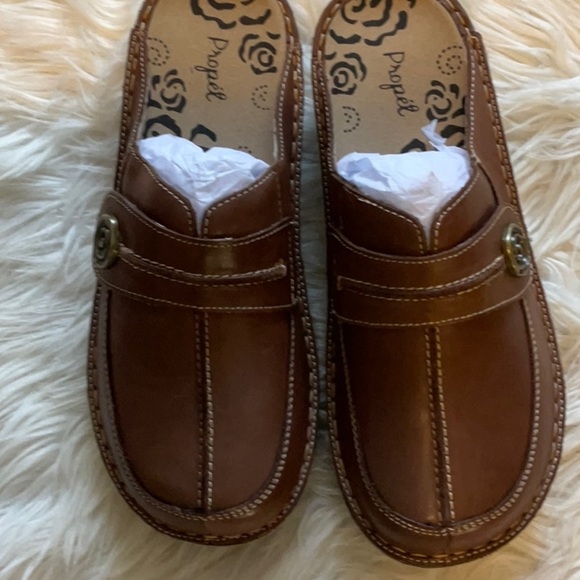 PROPET Jana Leather Adjustable Mules Women’s Slip On Brown Size 8,5 - Picture 6 of 12